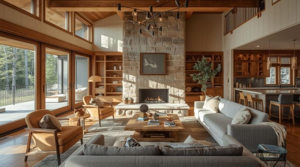 Aging in place Boulder County forever home design showing bright, accessible open living space